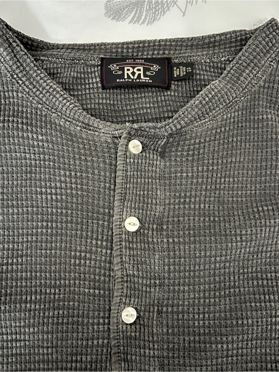 Ralph Lauren Other - Ralph Lauren RRL Men’s Gray Waffle Henley Long Sleeve